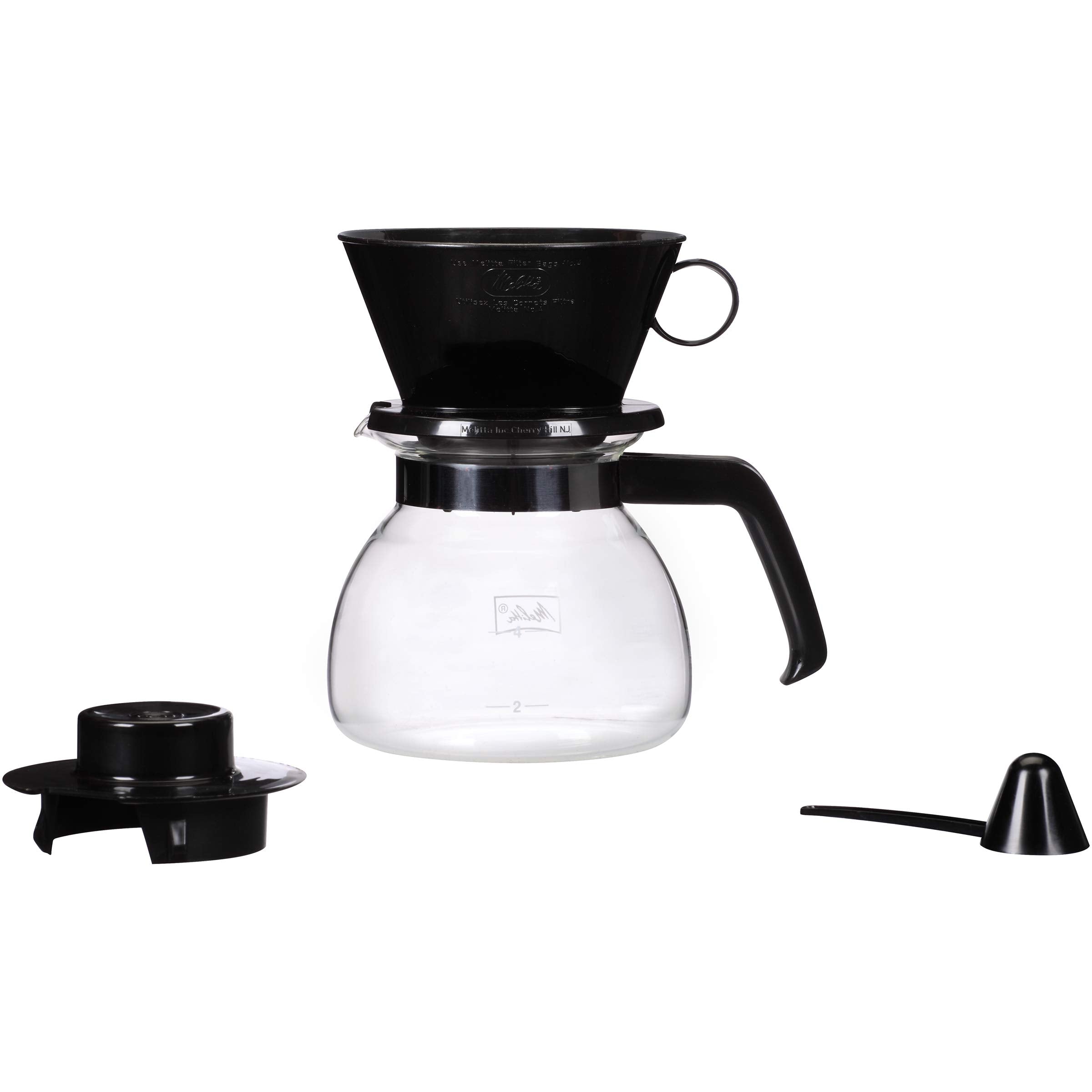 Melitta jarra de vidrio para servir café caliente y consistente en casa.