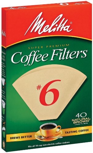 Melitta paquetes 4x40 filtros cono 6, ideales para uso diario