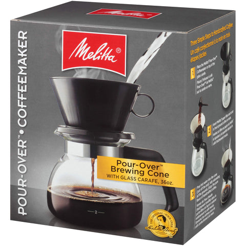 Melitta tapa y diseño elegante para verter sin derrames.