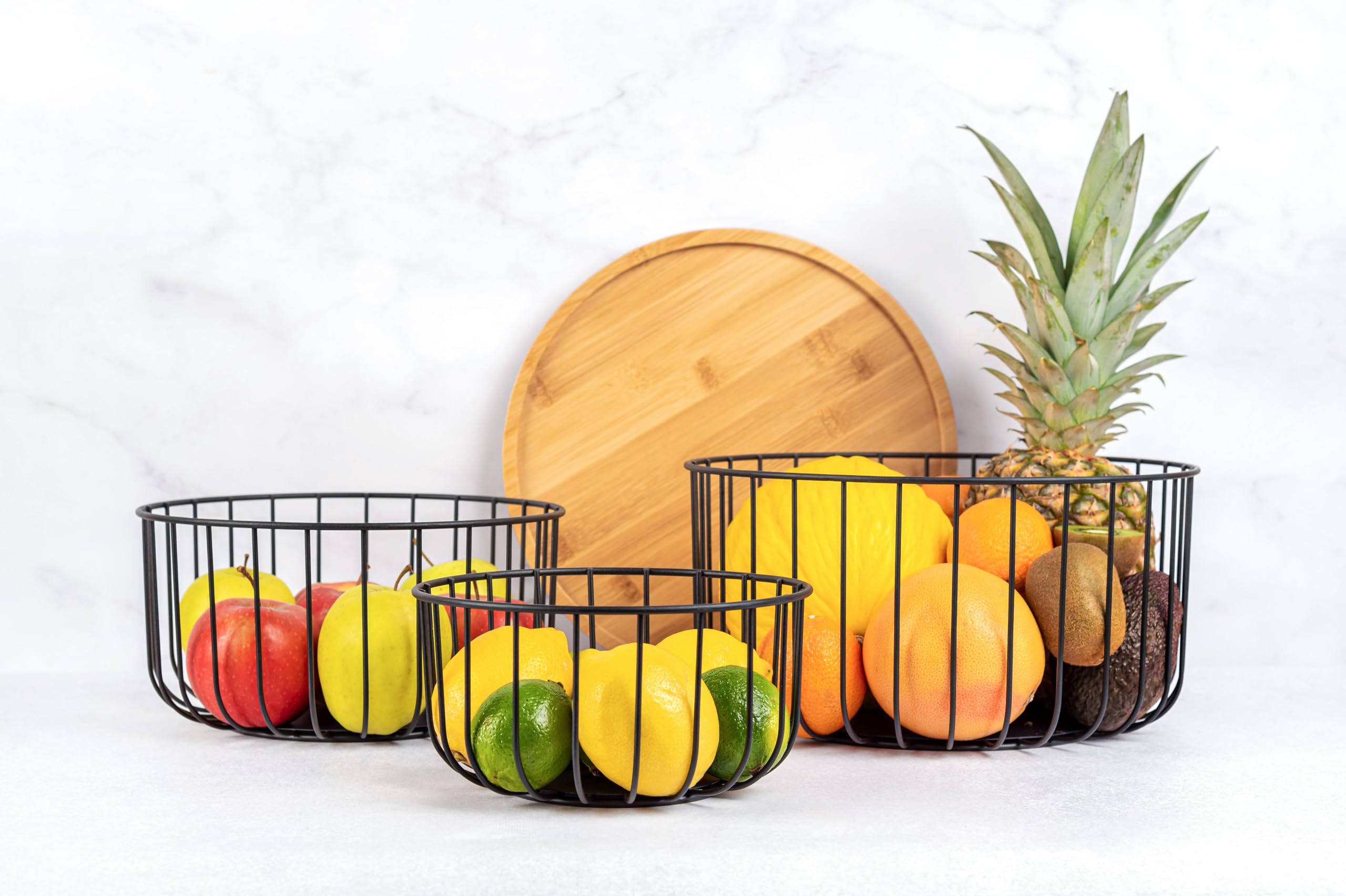 Melka Home: exhibición decorativa para encimera que facilita ver y tomar frutas.
