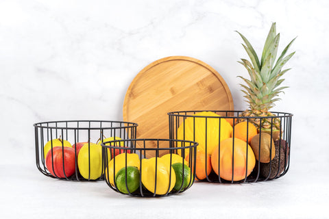 Melka Home: exhibición decorativa para encimera que facilita ver y tomar frutas.