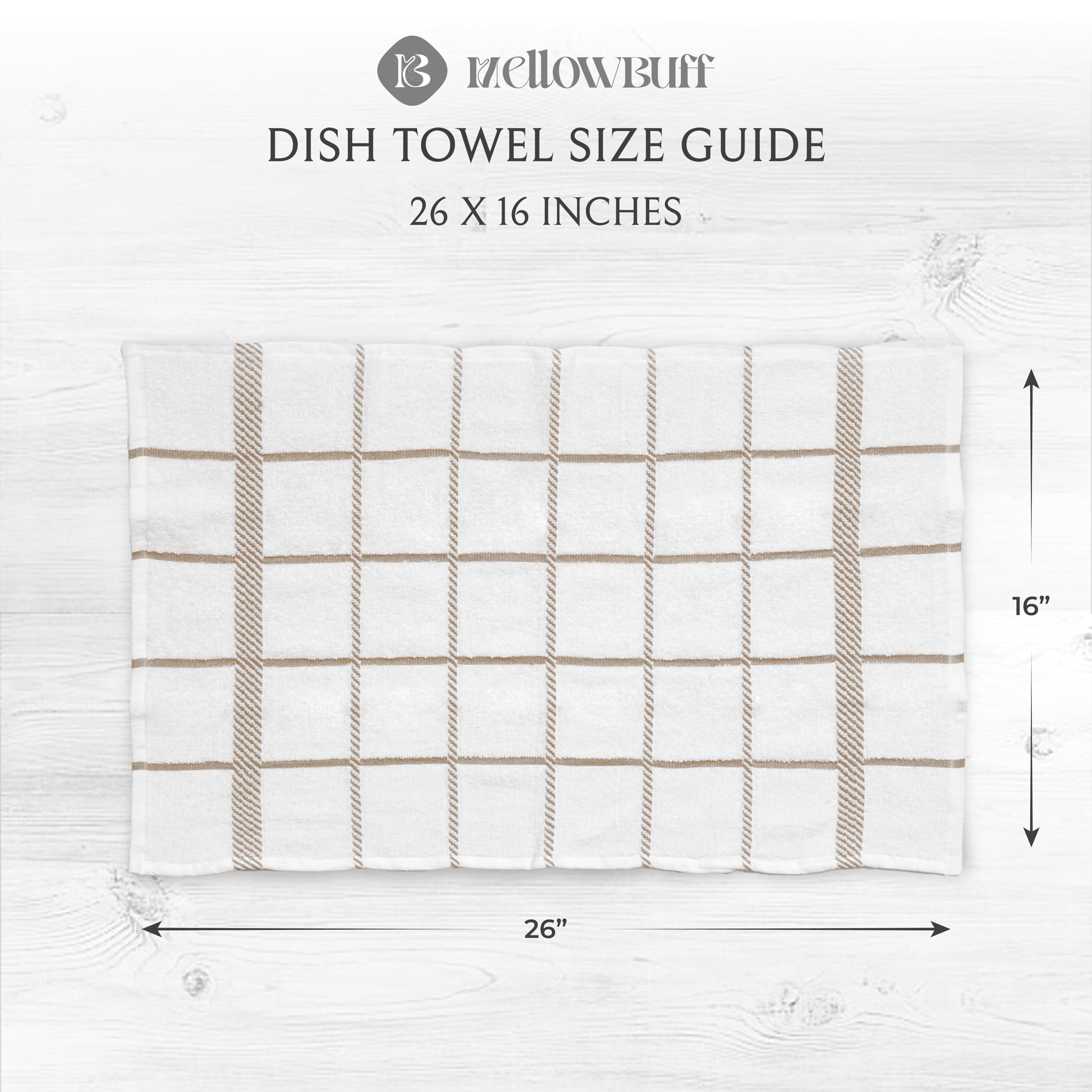Toallas Mellow Buff duraderas libres de pelusa para secar superficies