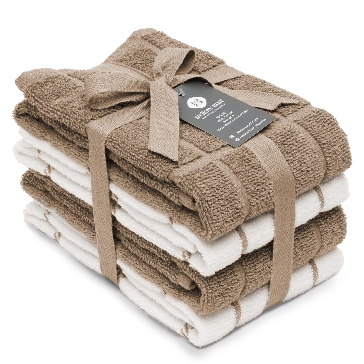 Toallas Mellow Buff rizo de algodon 100% para secar platos sin rayarlos