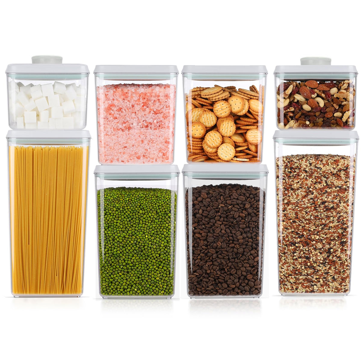 Melovom contenedores pop con tapa-aire, tamaño 3.4qt, conserva la pasta fresca.