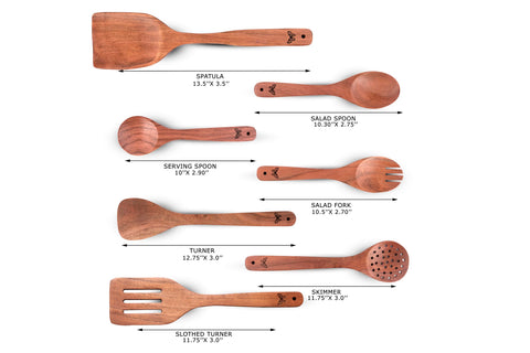 Melvvi espátula volteadora de madera acacia para cocinar sin rayar