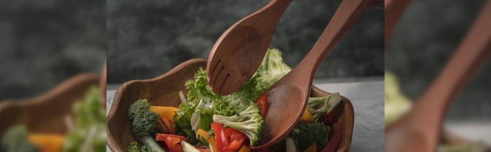 Melvvi ganchos para utensilios de cocina de madera