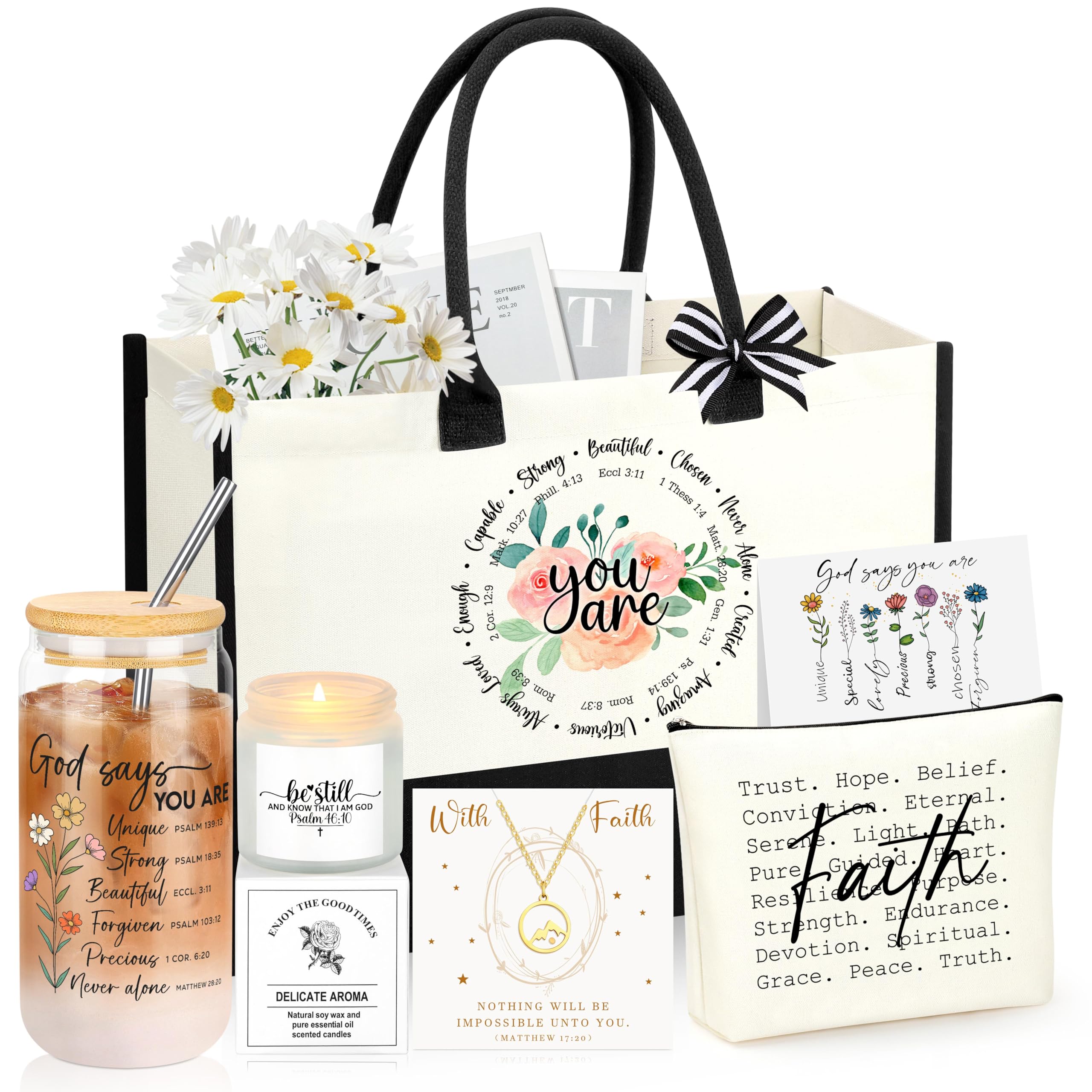 Memgift: conjunto cristiano para mujeres con empaque elegante, regalo listo.