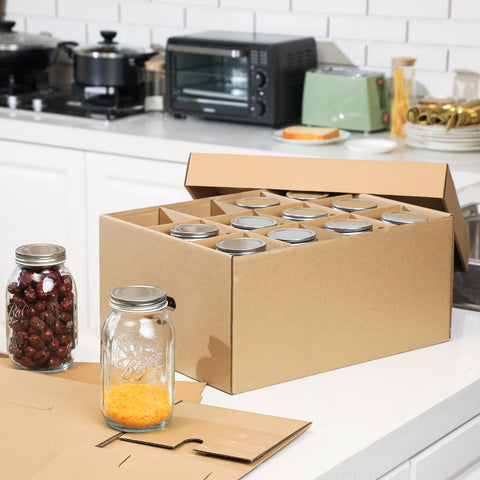 Menkxi cajas kraft corrugado con divisiones, almacenamiento robusto