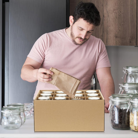 Menkxi organizador apilable para despensa, compacto, tarros 32 onzas