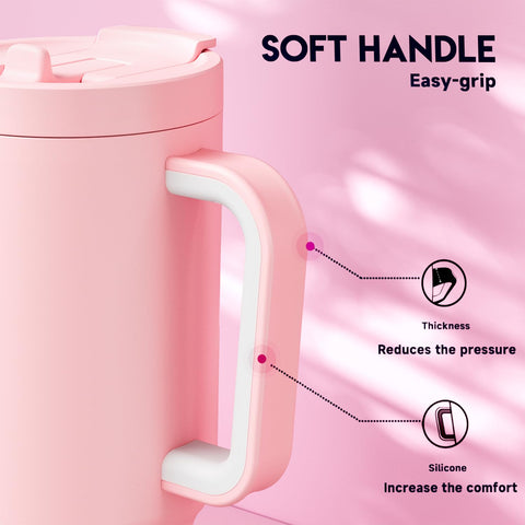 Meoky 32oz tumbler base antideslizante para escritorio.