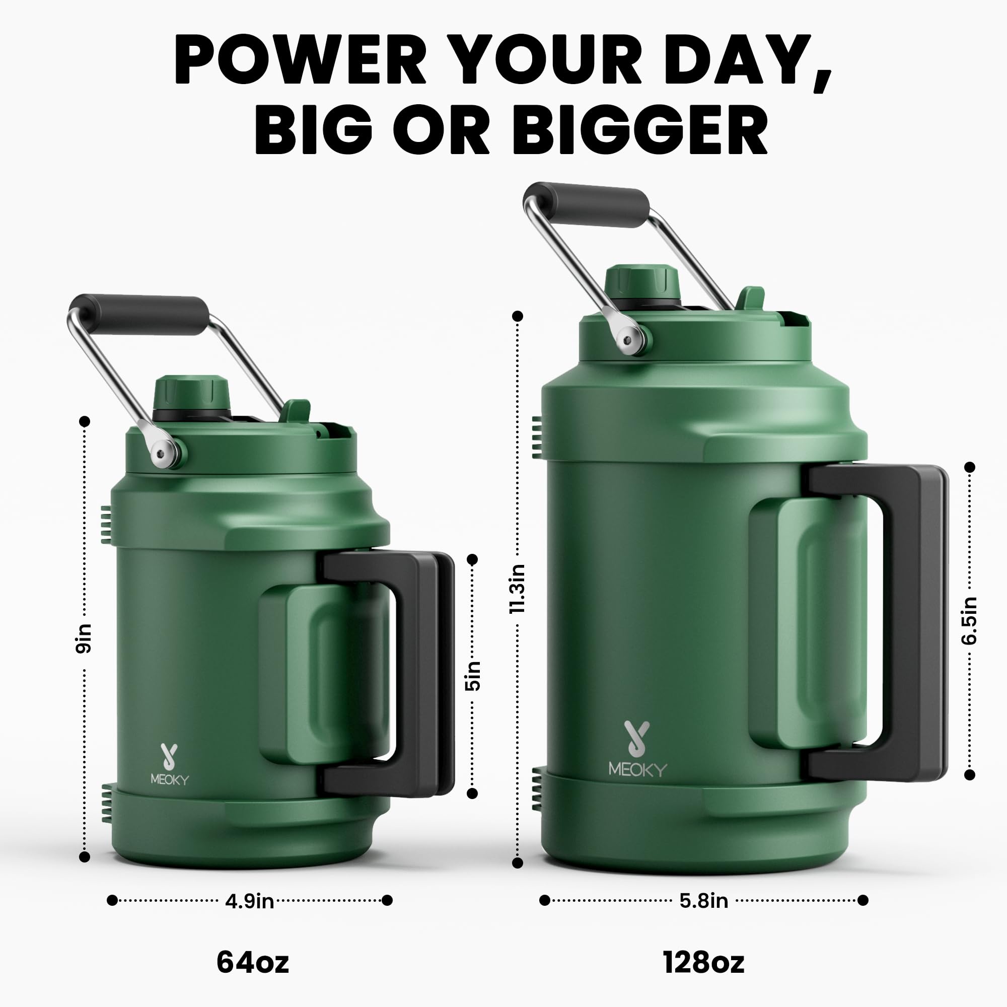 Meoky acero inoxidable 18/8 sin BPA para uso diario seguro.