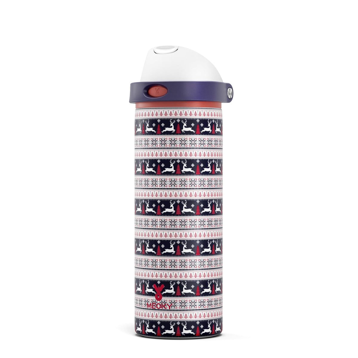 Meoky botellas 24oz con tapa 2-en-1 para beber cómodo en cualquier lugar.