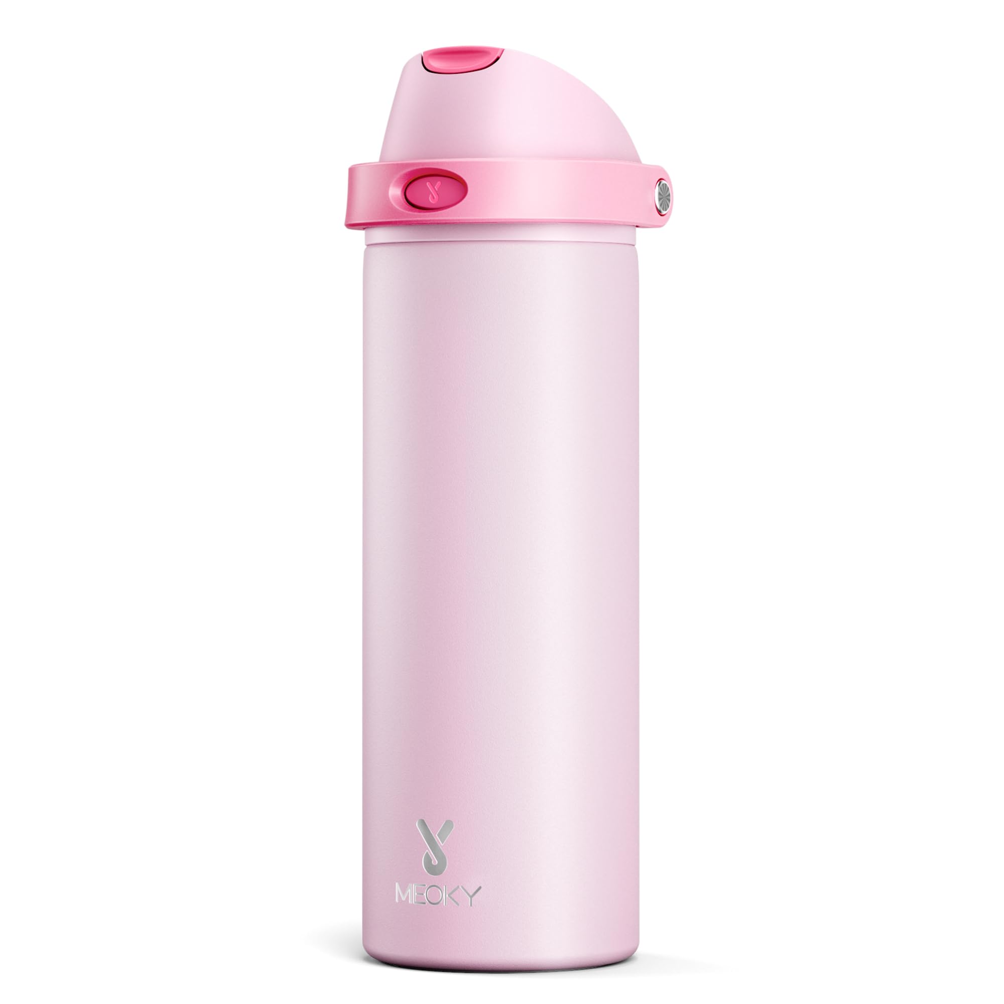 Meoky botella 24oz con tapa 2 en 1 para beber con facilidad.