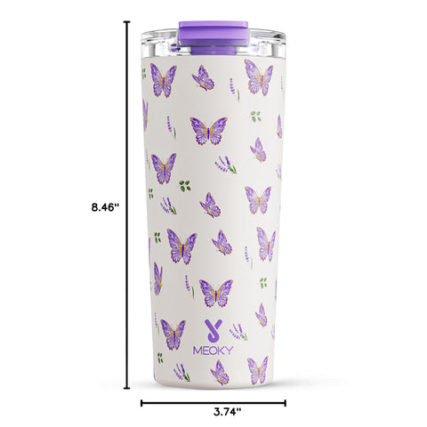 Meoky Butterfly, diseño 2 en 1 con pajilla y boca, beber cómodo.