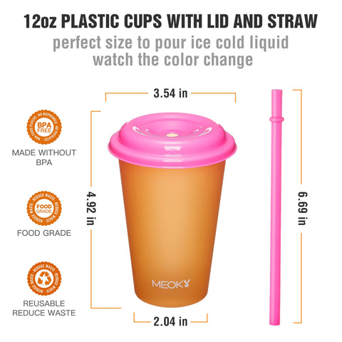 Meoky, copas sin BPA y aptas para alimentos para uso diario.