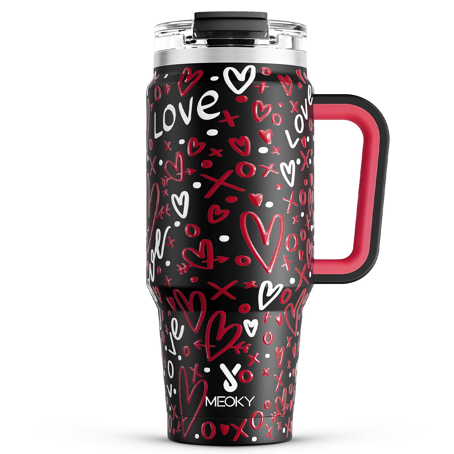 Meoky 946 ml con asa Romance, cómodo de sostener durante viajes