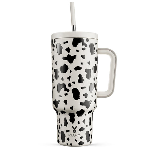 Meoky Tumbler 40oz con manija ergonómica para un agarre cómodo durante el día