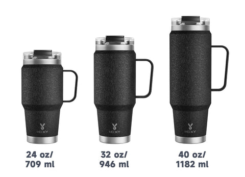 Meoky tumbler capacidad 32oz para mayor autonomía de hidratación