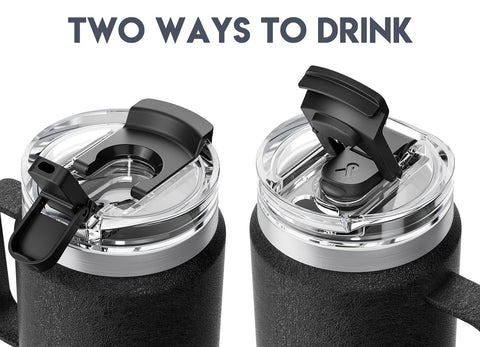 Meoky tumbler con tapa sin fugas para transporte seguro