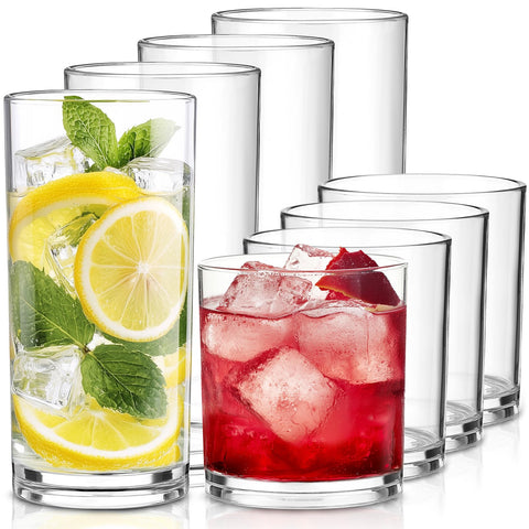 Vaso Meolibour 20oz transparente, ideal para bebidas grandes y claras
