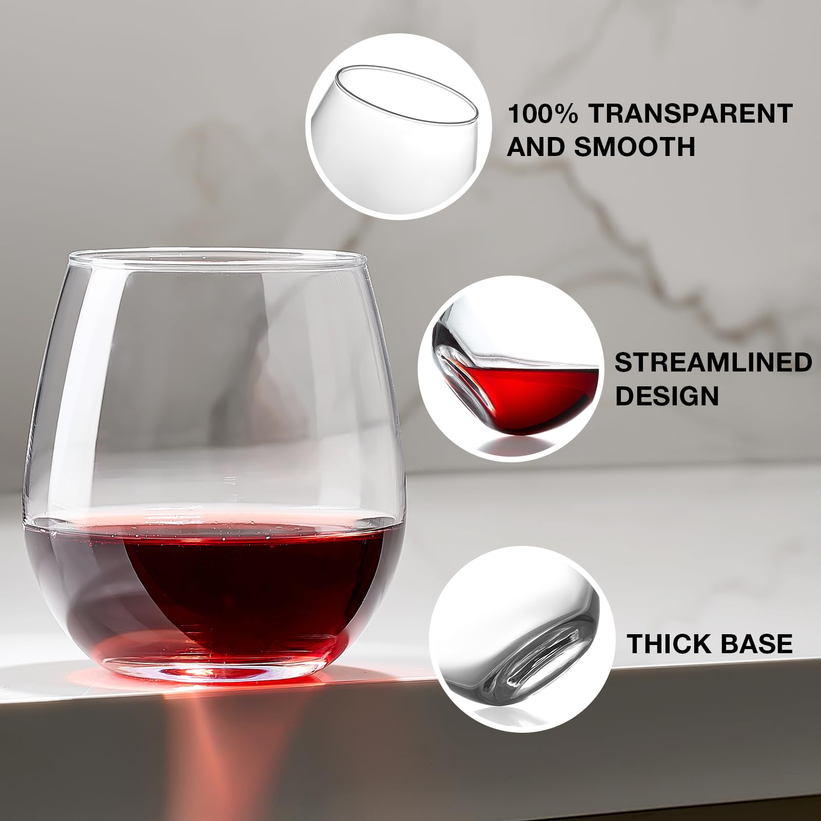 Meolibour juego de copas, regalo ideal para amantes del vino.