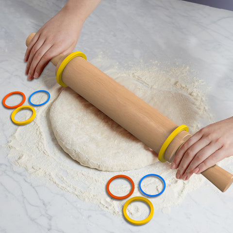 Mepple rodillo con mango ergonómico para mayor comodidad durante horneado