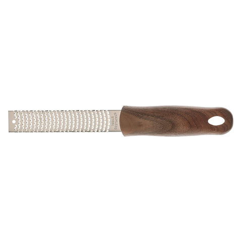 Barfly Bar Zester con mango de nogal para zest preciso y cómodo.