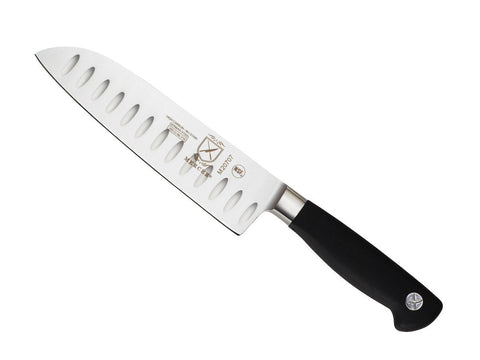 Mercer Genesis Santoku de 7 pulgadas, filo preciso para picar verduras y hierbas.