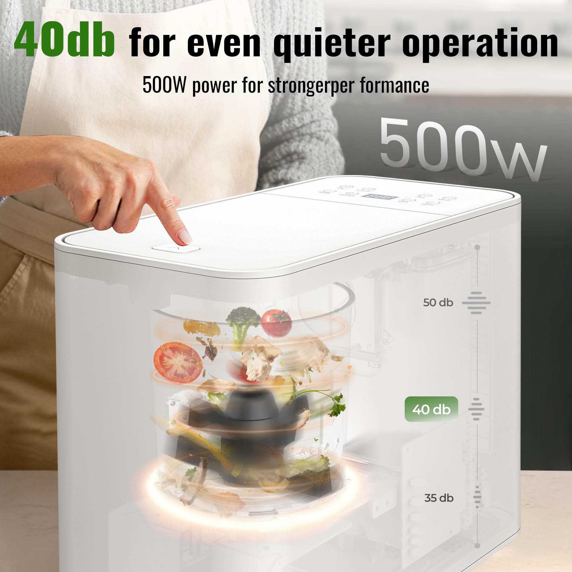 Merior 3L, compost en 4–6 horas según modo
