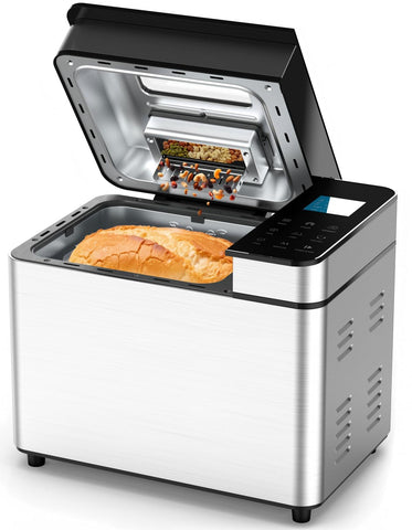MERIOR máquina pan 25en1 frontal, hornear pan casero con recetas.