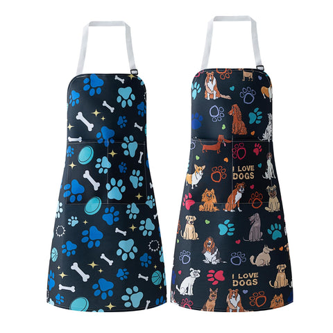 MERJACLYN delantal de peluquería para perros con bolsillos; práctico para guardar herramientas