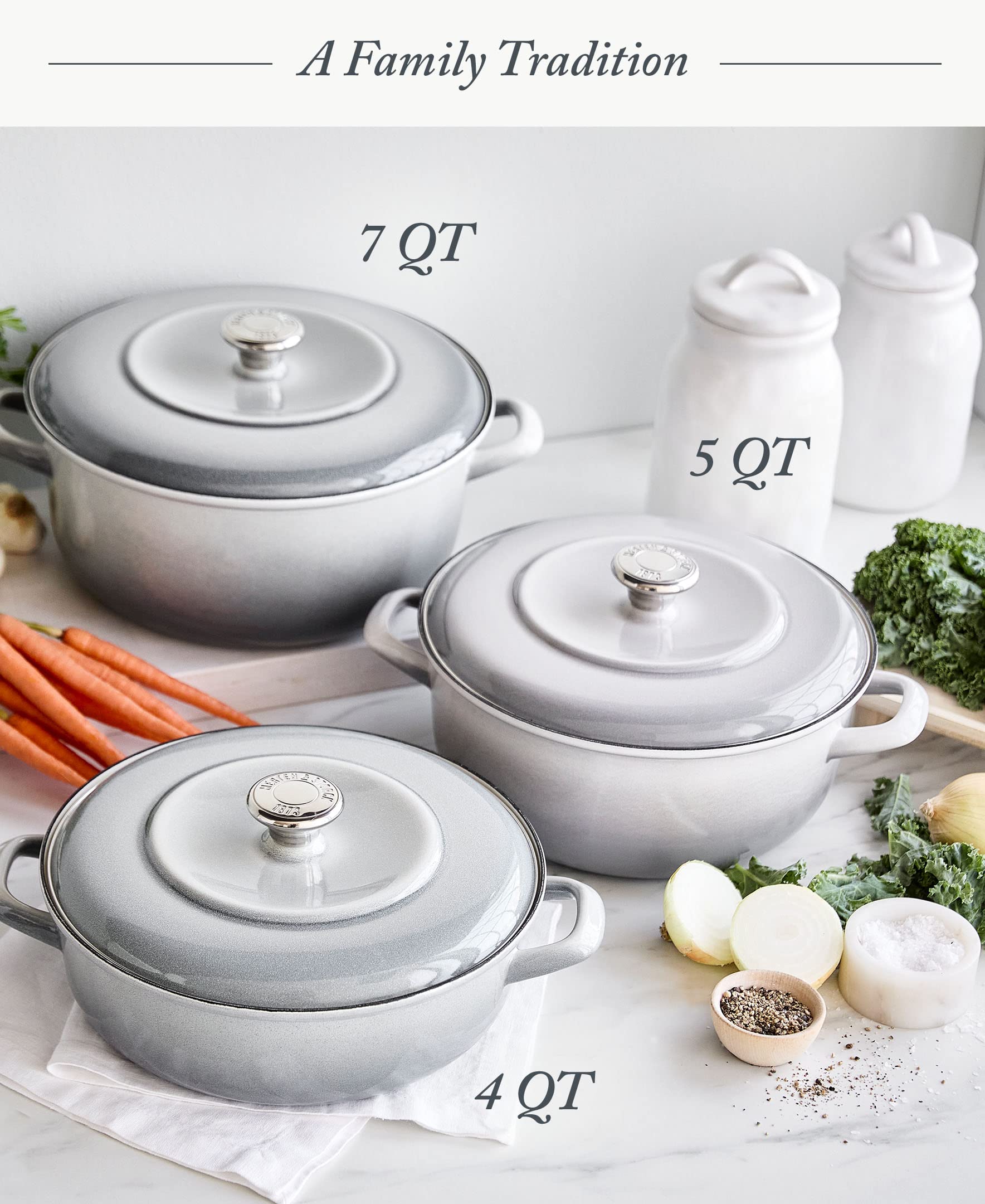 Horno hasta 600 °F para uso versátil con la olla Merten & Storck.