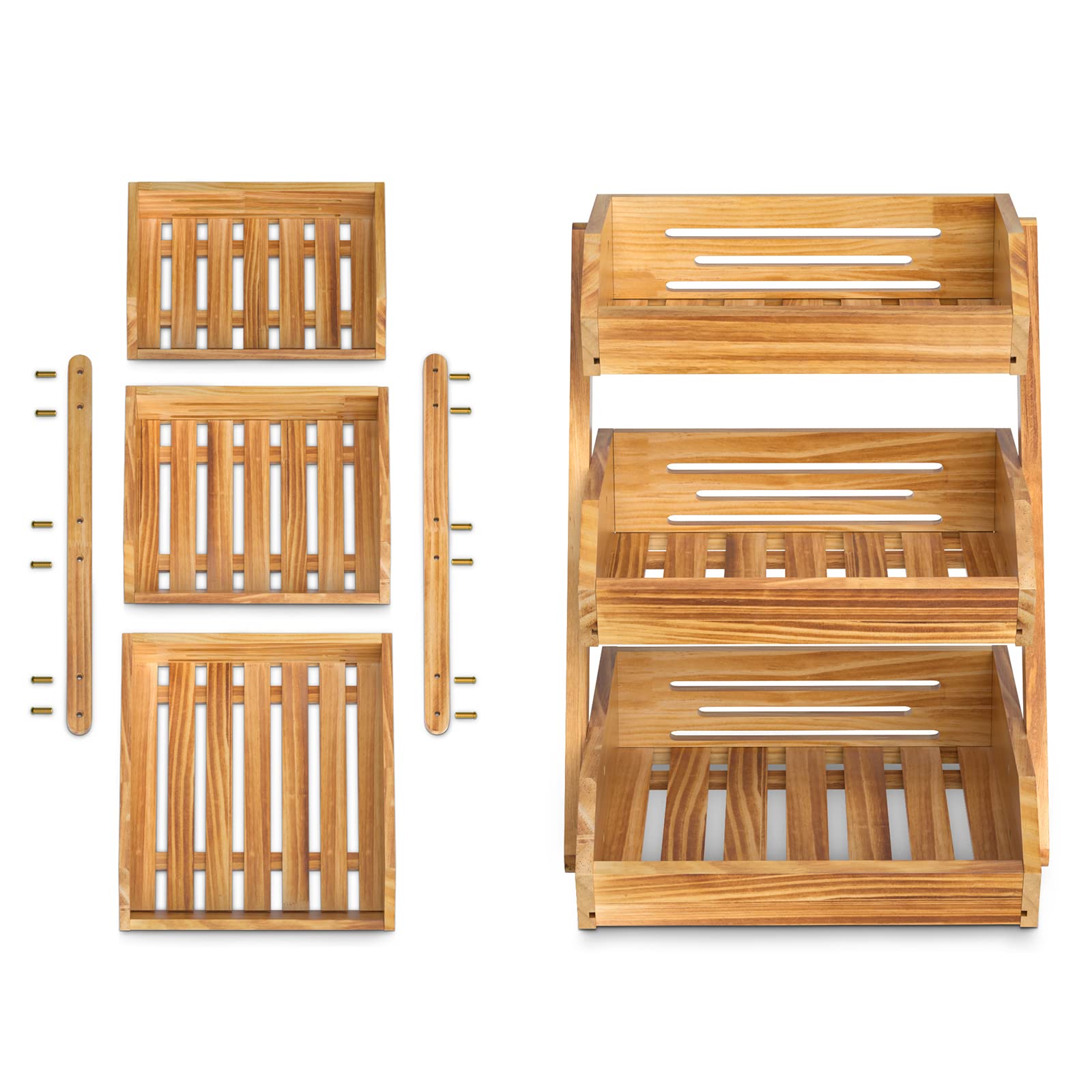 Cesta de fruta Merysen para uso doméstico diario en madera