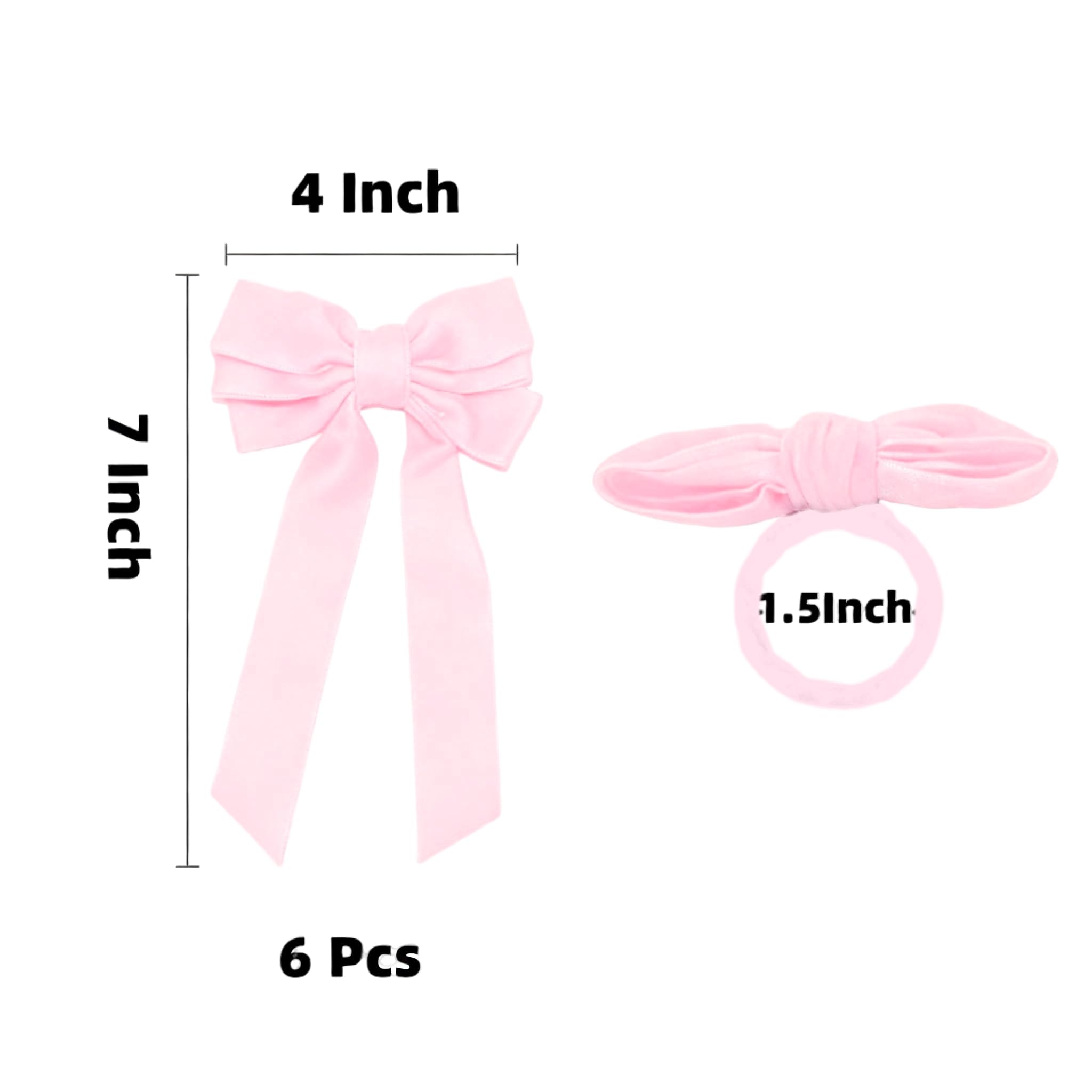 Meseey set de seis anillos de servilleta en terciopelo rosa para fiestas