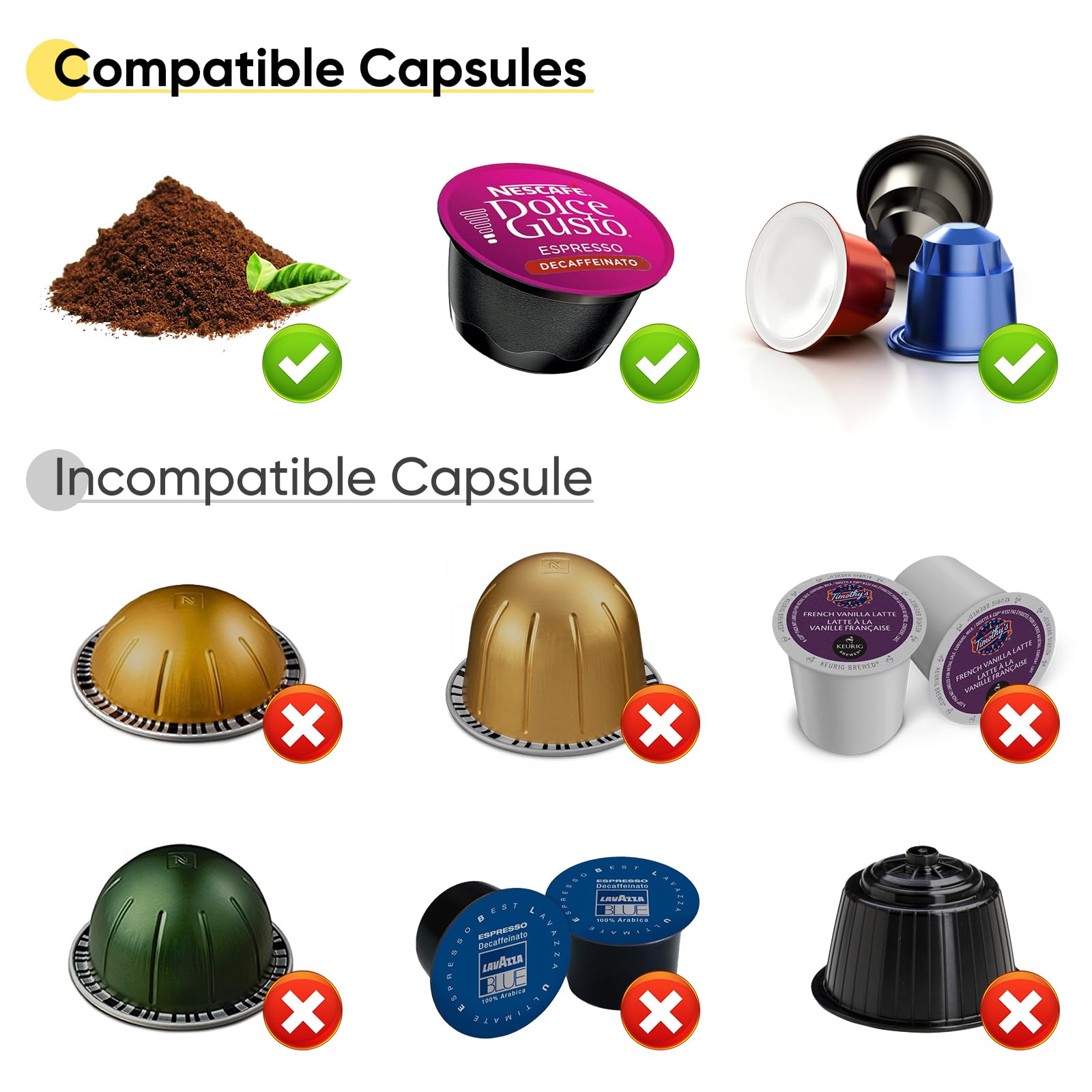 Meseto máquina de espresso portátil con cápsulas NS para flexibilidad