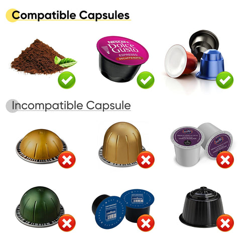 Meseto máquina de espresso portátil con cápsulas NS para flexibilidad