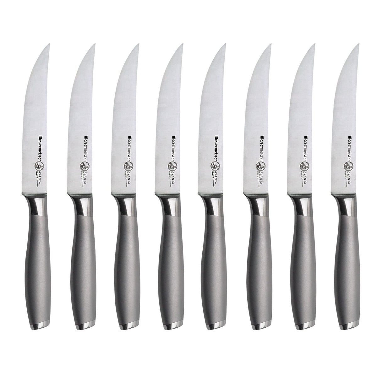 Cuchillo de bistec Messermeister Avanta de 5 pulgadas filo fino para cortes precisos.
