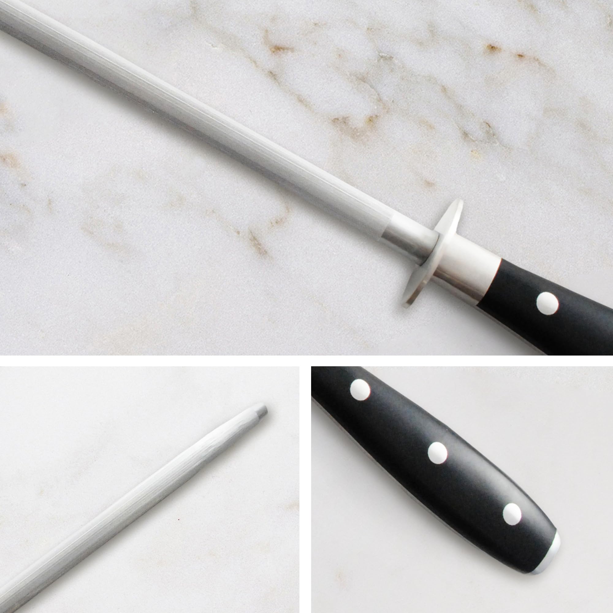 Messermeister núcleo cerámico resistente, diseñado para uso a largo plazo.