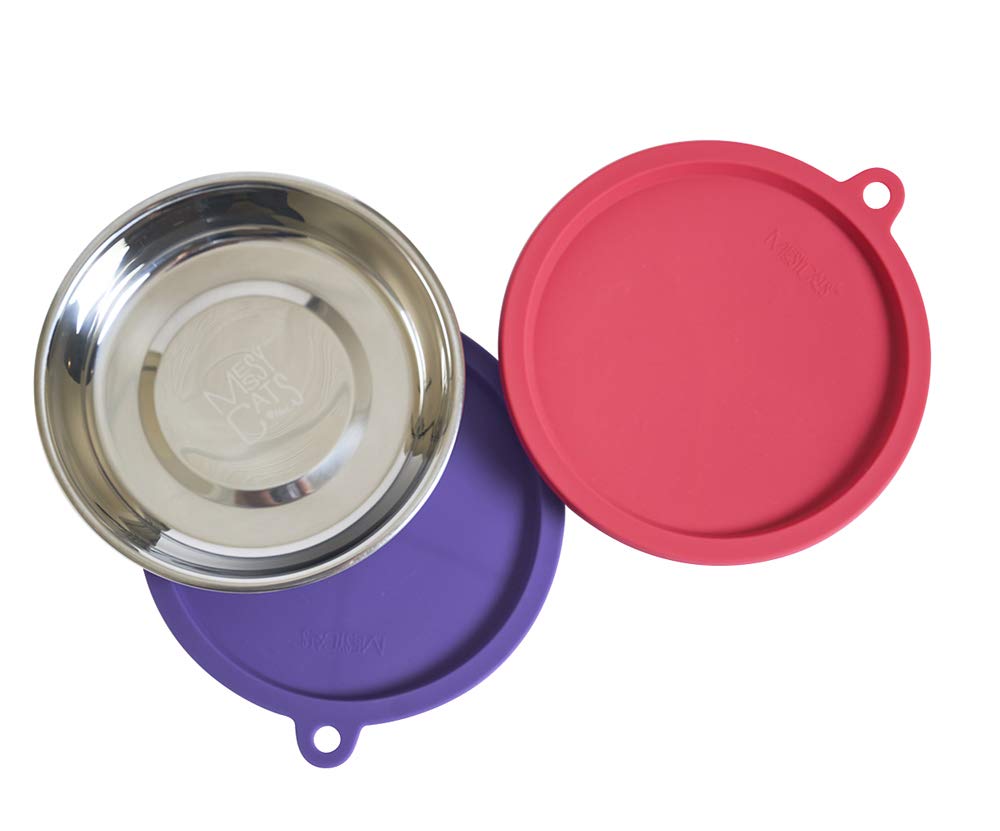 Messy Cats: cuencos aptos para lavavajillas y de acero inoxidable duradero.