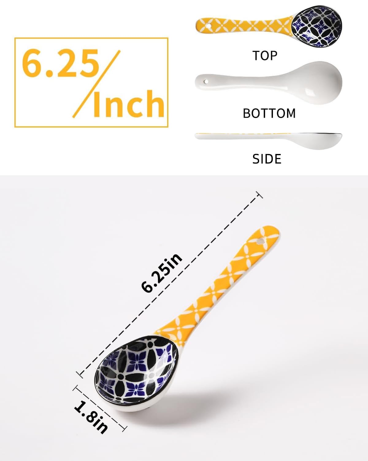 Metahom cucharas cerámicas coloridas para cereal, aportan porciones precisas y estilo.