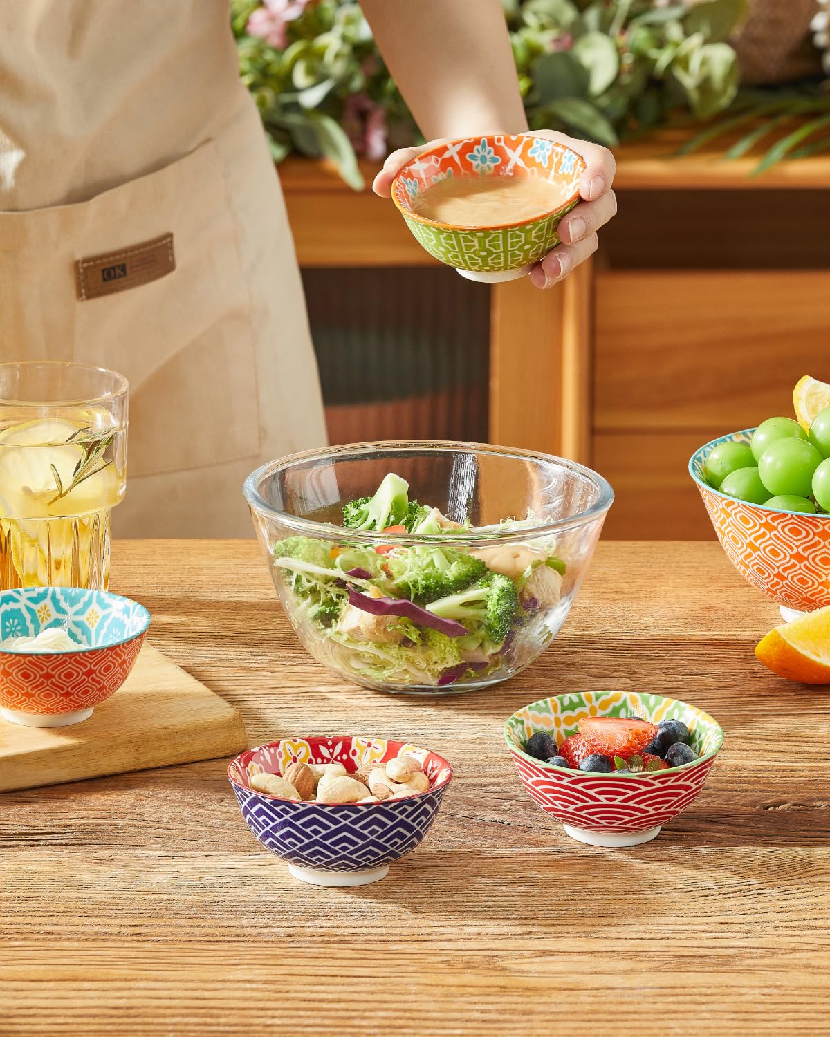 Metahom tazones cerámicos coloridos para una mesa más atractiva.