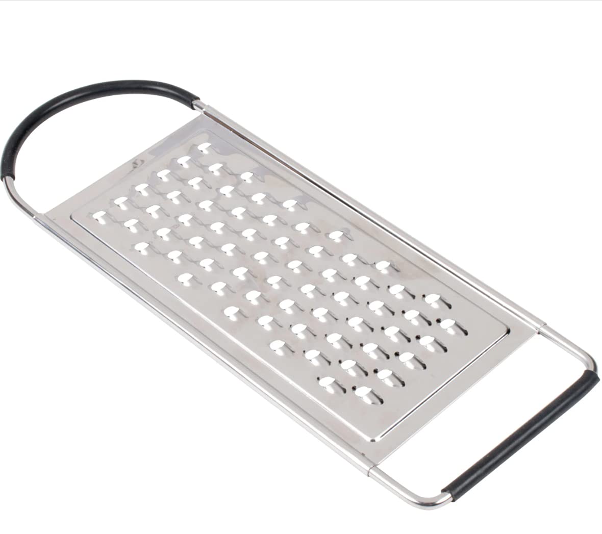 Metal Magery rallador plano de acero inoxidable para rallado grueso de verduras.