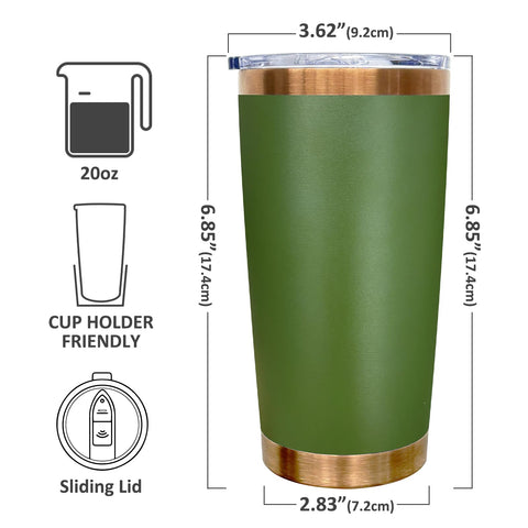 Metalya tumbler 20oz acabado polvo y grabado láser para personalización.