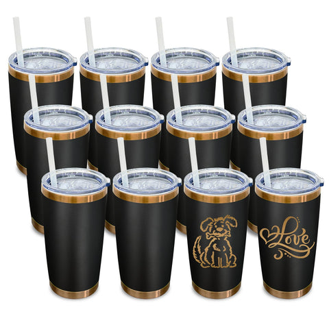 Metalya tumbler 20oz con tapa deslizante y pajilla, ideal para viajar.