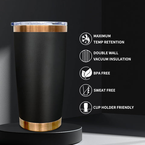 Metalya tumbler para grabado láser con cobre expuesto.