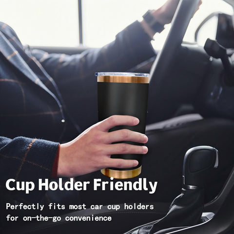 Metalya tumbler negro regalo práctico para personas queridas.