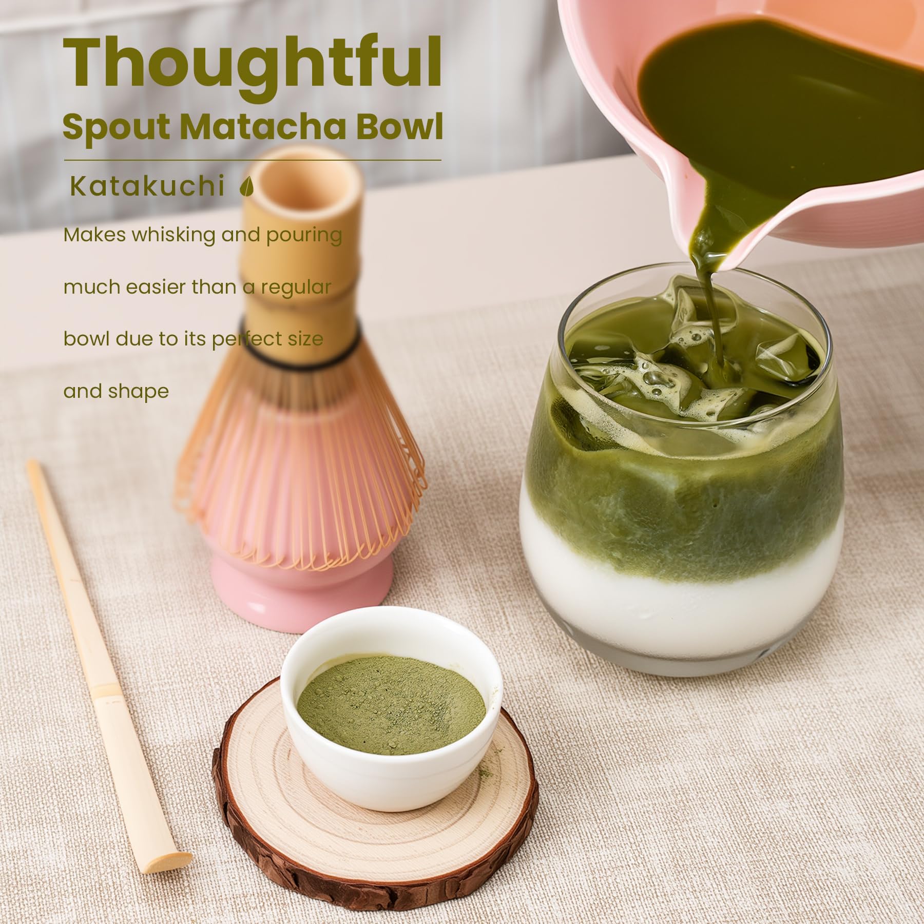 Metflavor cuchara medidora para porciones perfectas de matcha.
