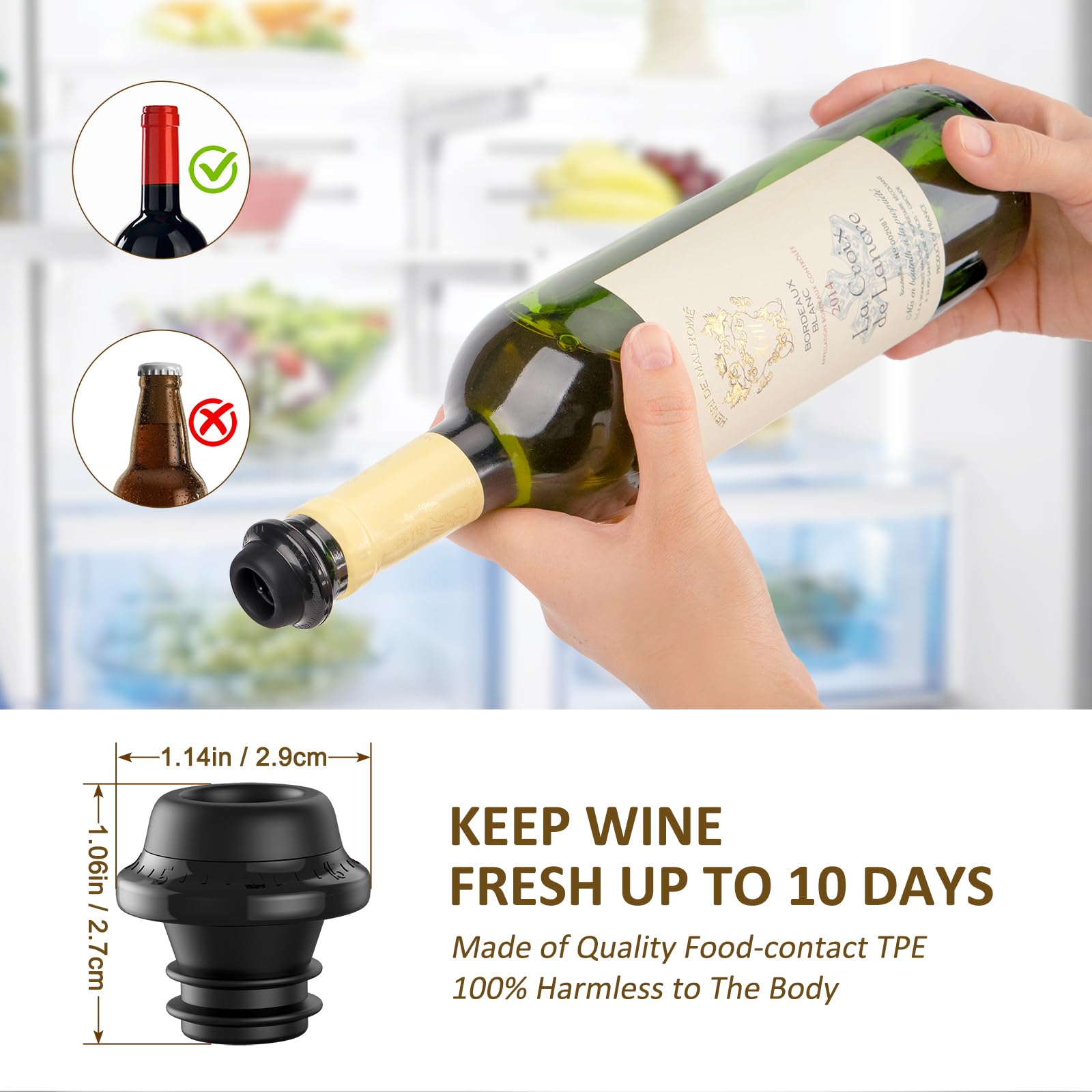 MetroTesco diseño elegante como regalo para amantes del vino