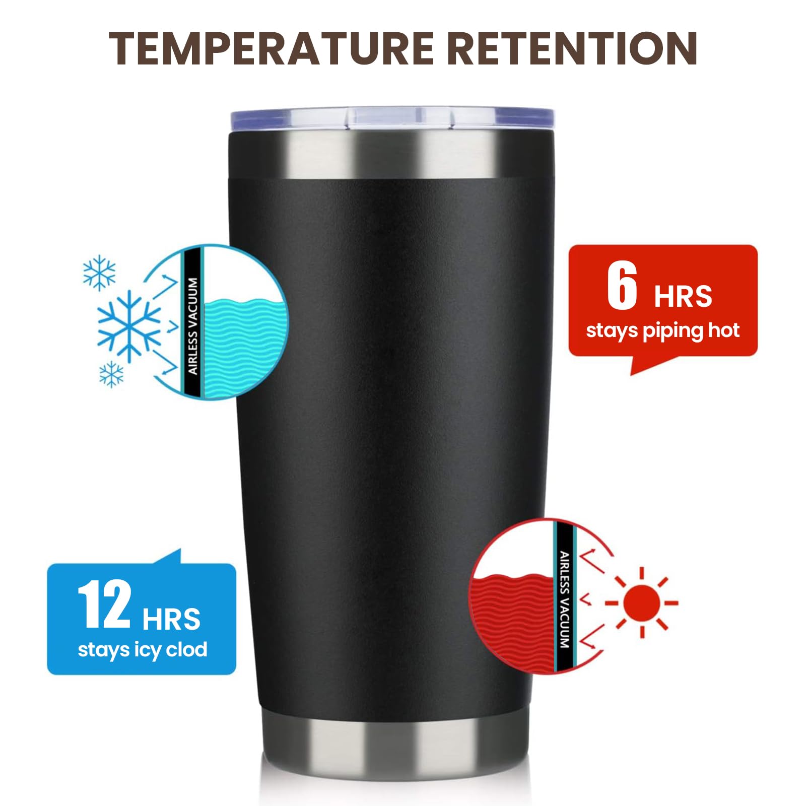 MEWAY juego 8 tumbler 20oz con tapas y pajillas.