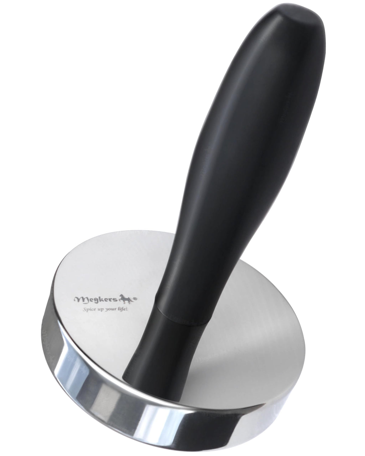 Meykers Meat Pounder Tenderizer, cuerpo inoxidable, facilita aplanar carnes con durabilidad.